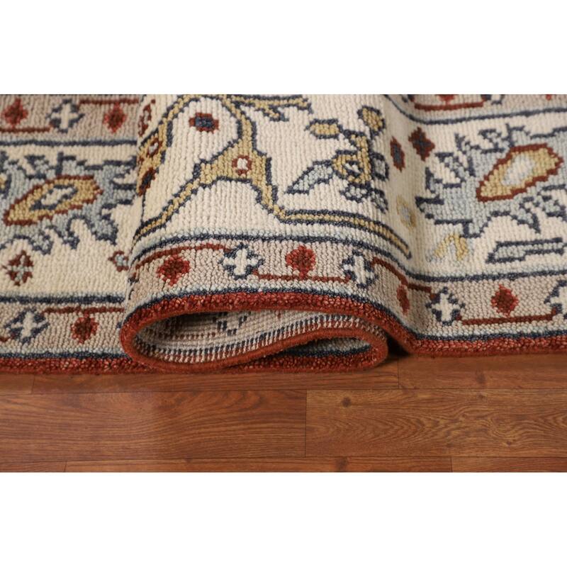 Tabriz Indian Area Rug Handmade Wool Carpet - 7'10"x 10'1"