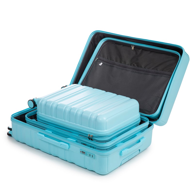 ABS Hardshell Lightweight Luggage Set with Spinner Wheels & Tsa Lock