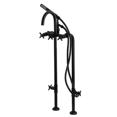 Kingston Brass Concord Floor Mounted Tub Filler with Built-In Diverter
