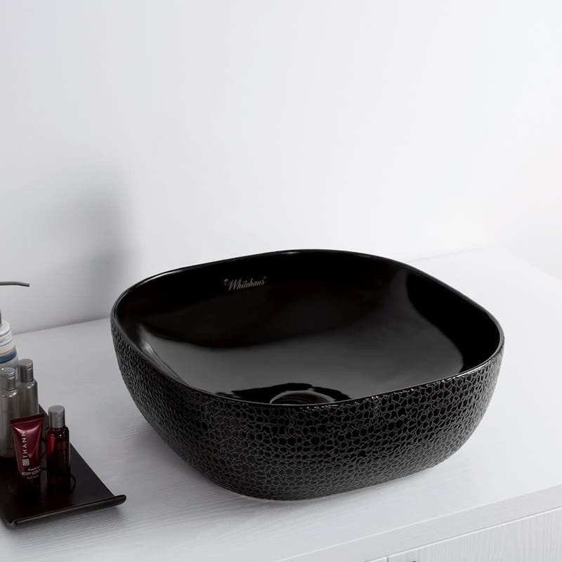Whitehaus Isabella Plus 16-5/8" Vitreous China Vessel Bathroom Sink