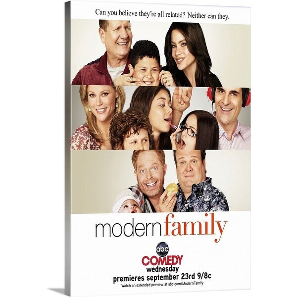 "Modern Family - TV Poster" Canvas Wall Art