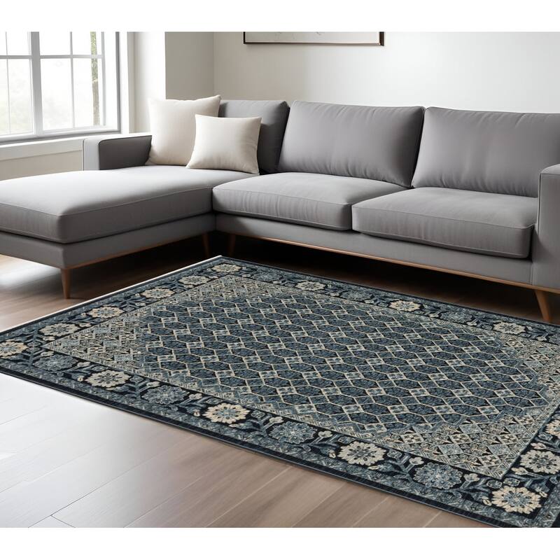 HomeRootsOriental Traditional Runner Area Rug - 133.86' X '94.49' X '0.32 - Ivory