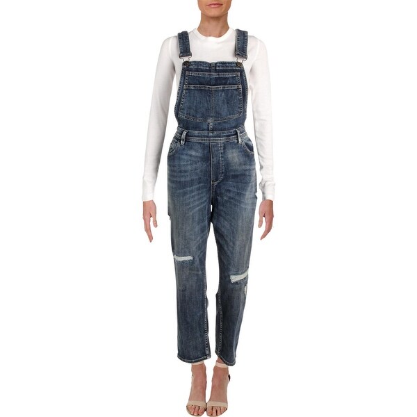 Shop Blank NYC Womens Disco Nap Overall Jeans Denim Medium Wash