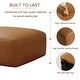 preview thumbnail 35 of 62, Elliot 22"/ 35"/ 43" W Modern Rectangular Genuine Leather Ottoman