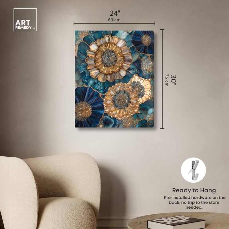 Opulent Geode I Canvas by Art Remedy, Gallery Wrapped