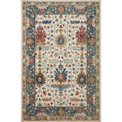 Alexander Home Madeline 100% Wool Hand-Hooked Heritage Area Rug