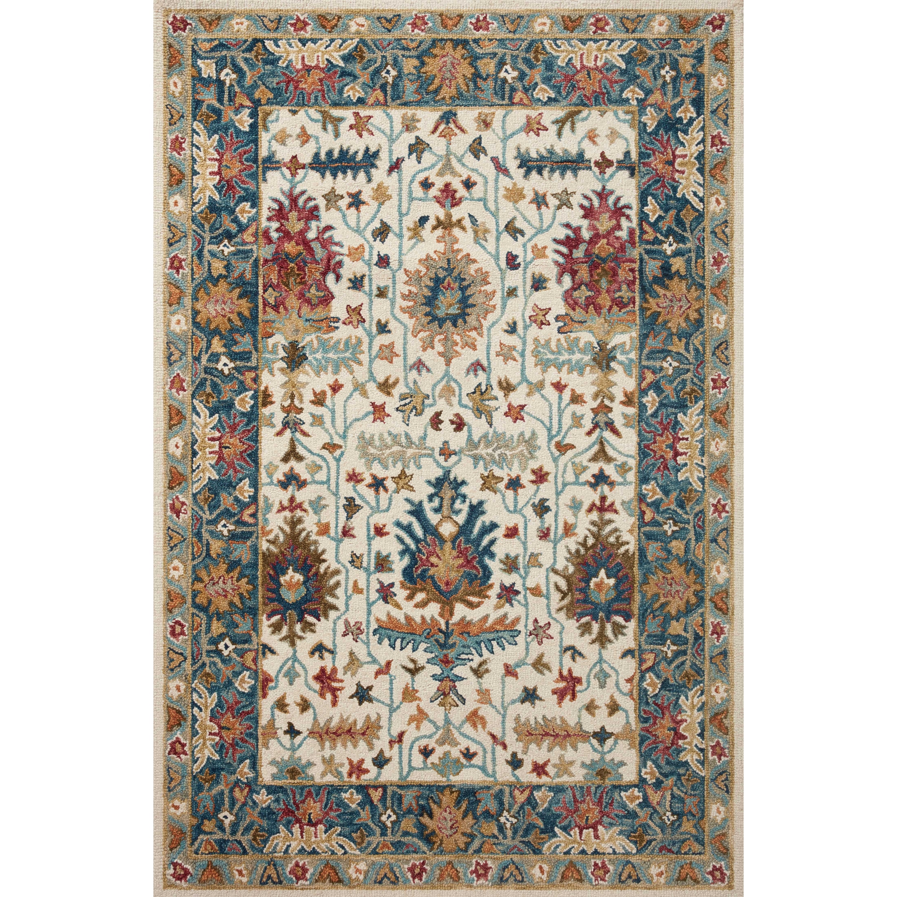 Alexander Home Madeline 100% Wool Hand-Hooked Heritage Area Rug