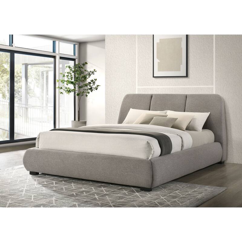 Mokena 46-inch Upholstered Platform Bed