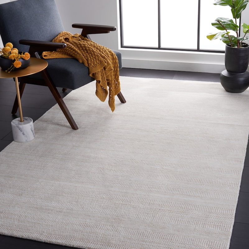 SAFAVIEH Handmade Mirage Shruti Modern Rug - 8' x 10' - Beige/Ivory