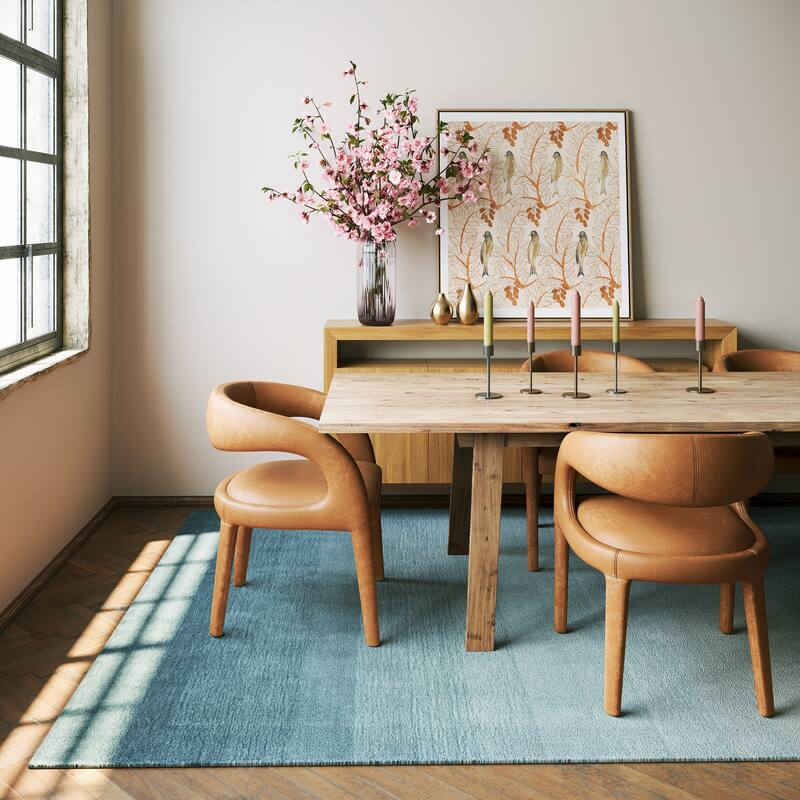 Padma Lakshmi Ombre Hand Loomed Gradient Wool Rug - 3' x 5' - Blue