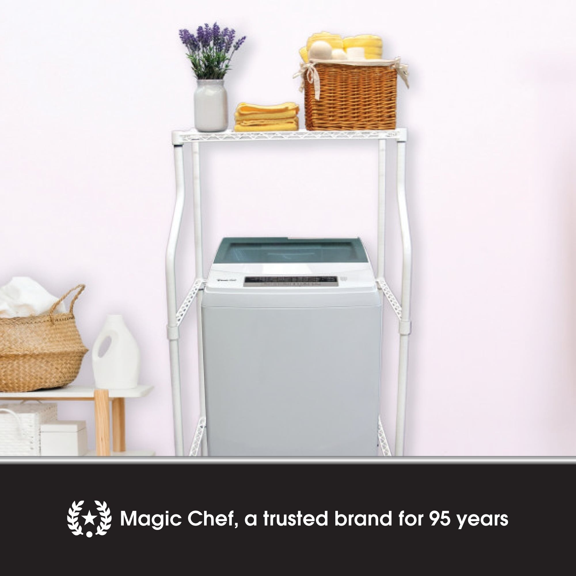 Magic Chef Clothing Drying Rack Stand for Laundry Powder Coated Metal White 23.6 x 29.5 x 53.1 inches Bed Bath Beyond 35256305