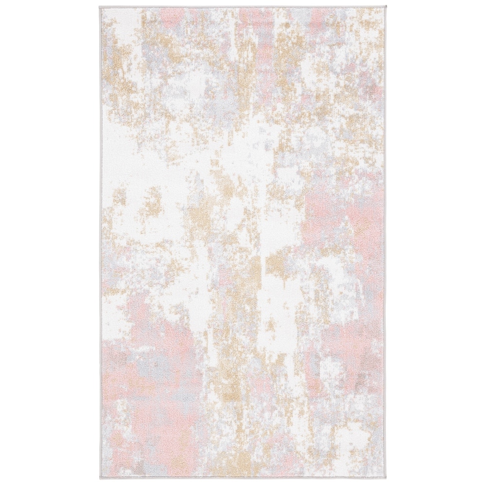 SAFAVIEH Bayside Machine Washable Drahusa Modern Abstract Rug