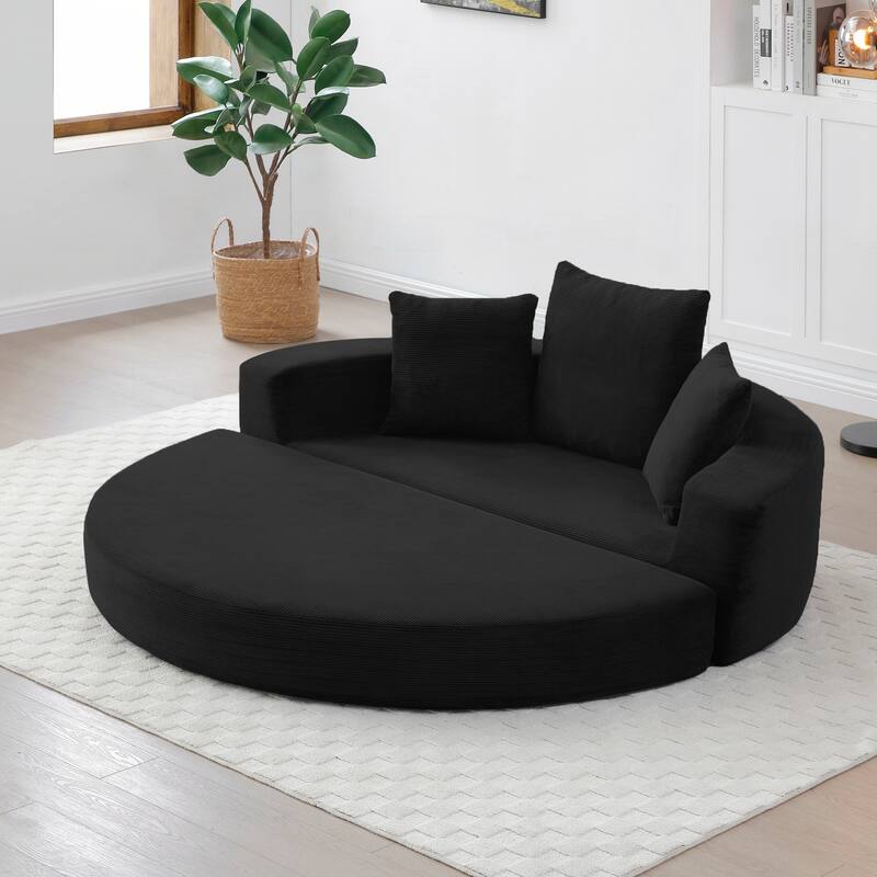 Convertible Sofa Couch Bed,Nulti-functional,Circular Bed,Adjustable Futon Sofa