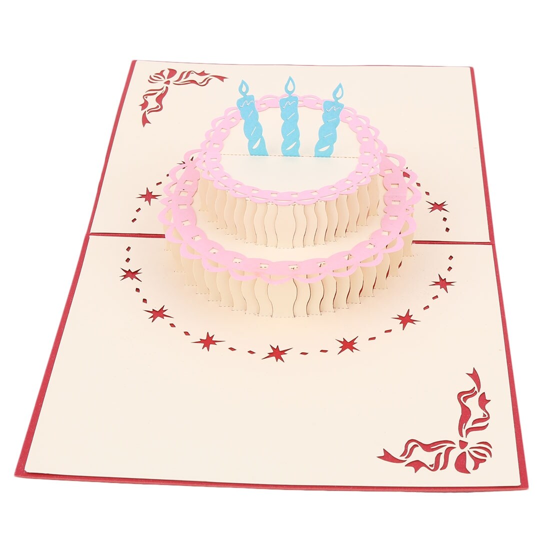 Shop Birthday Paper 3d Cake Design Decoration Present Celebrating