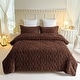 preview thumbnail 42 of 49, 3-Piece Fluffy Sherpa Comforter Set Tufted Bedding Comforter Set Moca - King