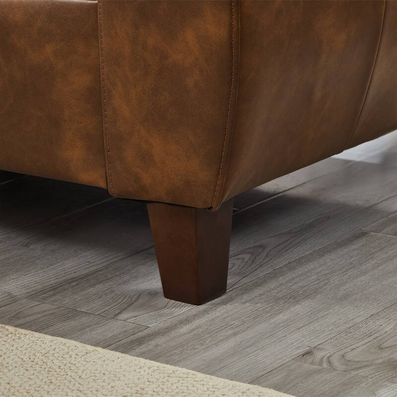 Roomfitters 59" Modern 2-Seater Loveseat Sofa, Comfortable Upholstered Small Couch with Padded Armrests for Living Room