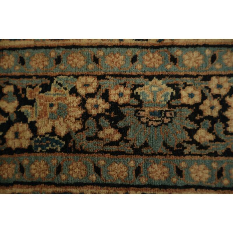 Hand Knotted Oriental 100% Wool Carpet Traditional Floral Oranges & Rust Tabriz (Haj Jalili) Area Rug - 6' 1'' X 4' 5''