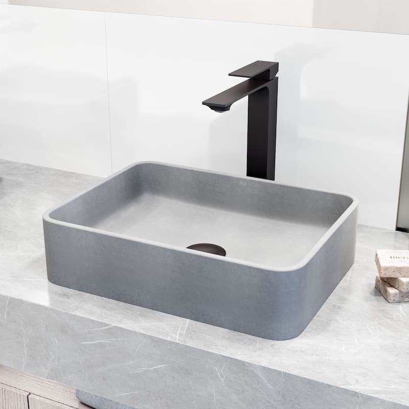 VIGO Dunn 11" H Single Handle Single Hole Vessel Bathroom Faucet
