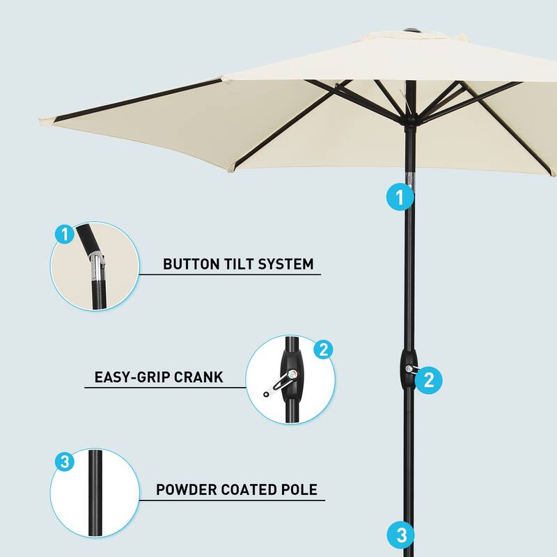 Ainfox Patio Umbrella Without Base for Garden Patio