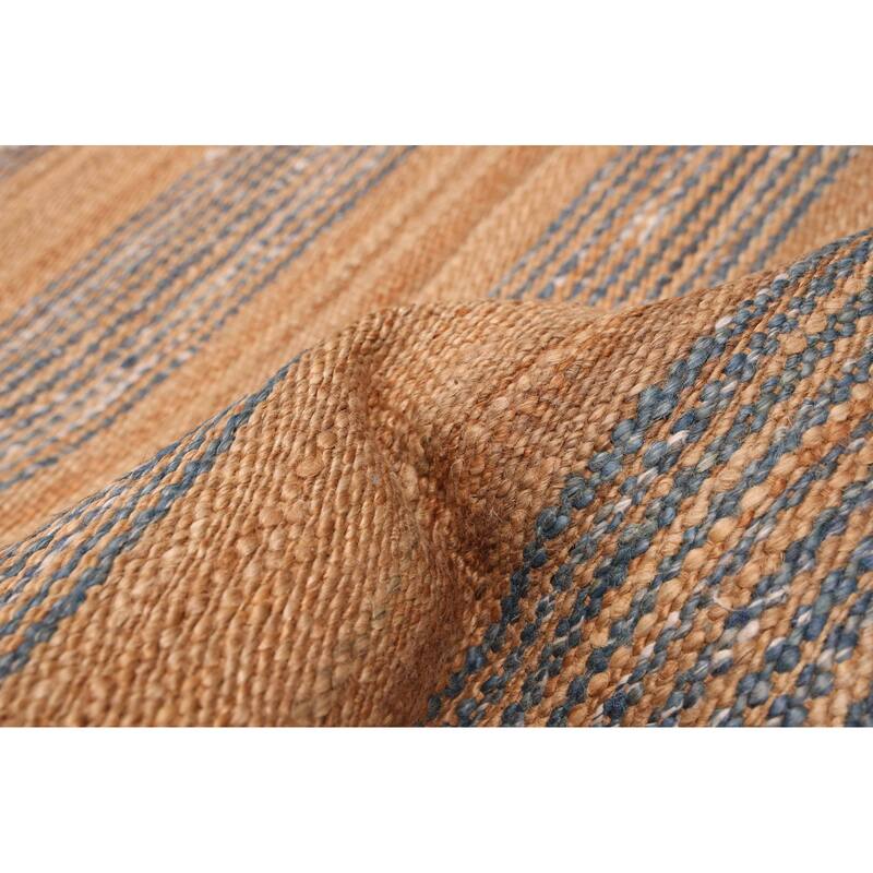 ECARPETGALLERY Flat-Weave Palas Denizli Tan Jute Kilim - 5'4 x 7'8