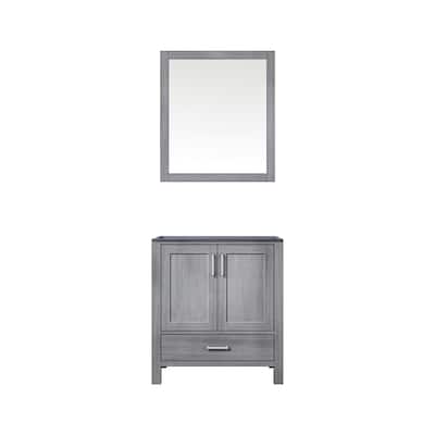 30-inch Bathroom Vanity with Mirror, Spacious Storage Cabinet, and Open Shelf - Fully Assembled for Easy Installation