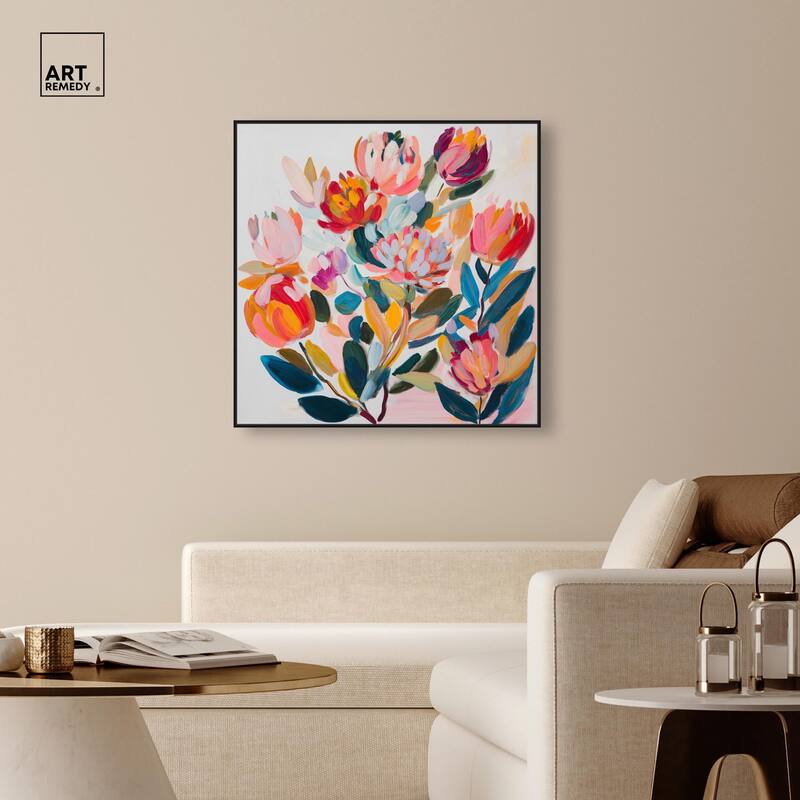 Contemporary Flora II Canvas by Art Remedy