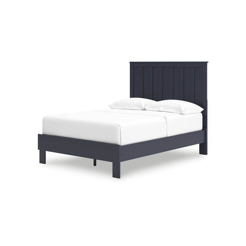 Signature Design by Ashley Simmenfort Dark Blue Platform Bed