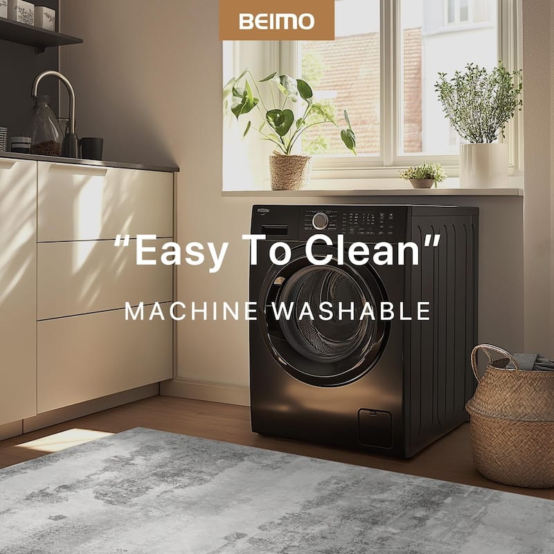 Mcow Abstract Collection Contemporary Machine Washable Area Rug