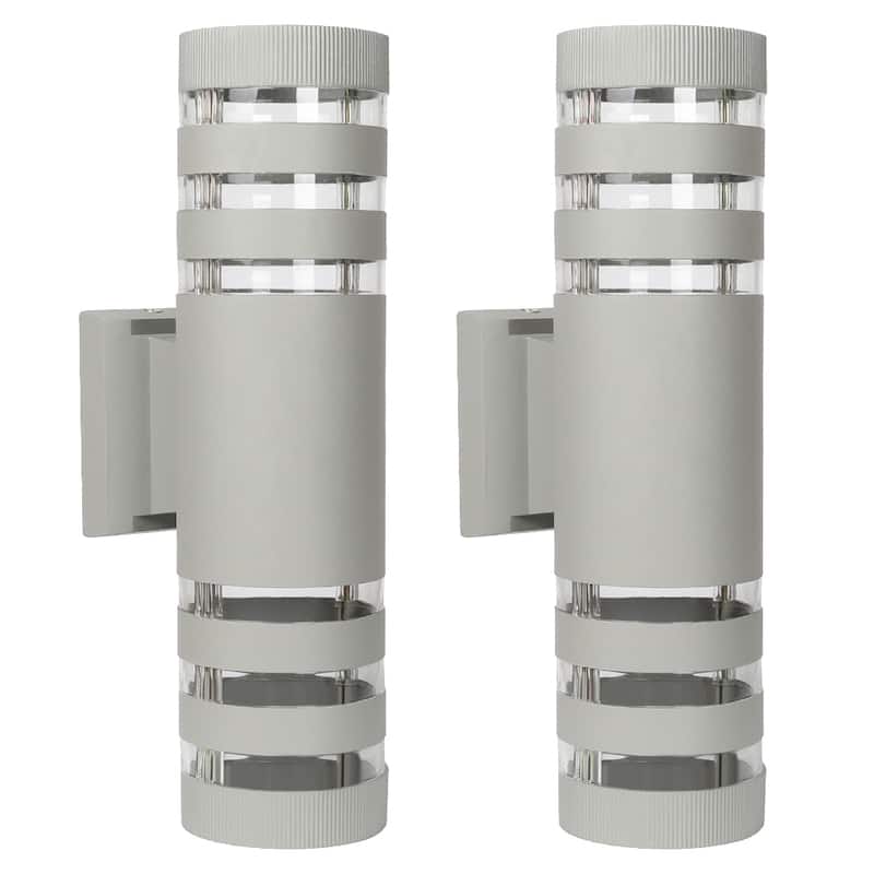 Modern Outdoor Wall Lighting Cylinder/Square Armed Sconces(2 Pack) - 2 Pack