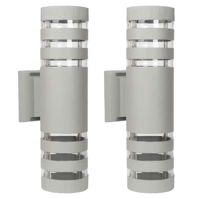 Modern Outdoor Wall Lighting Cylinder/Square Armed Sconces(2 Pack) - 2 Pack