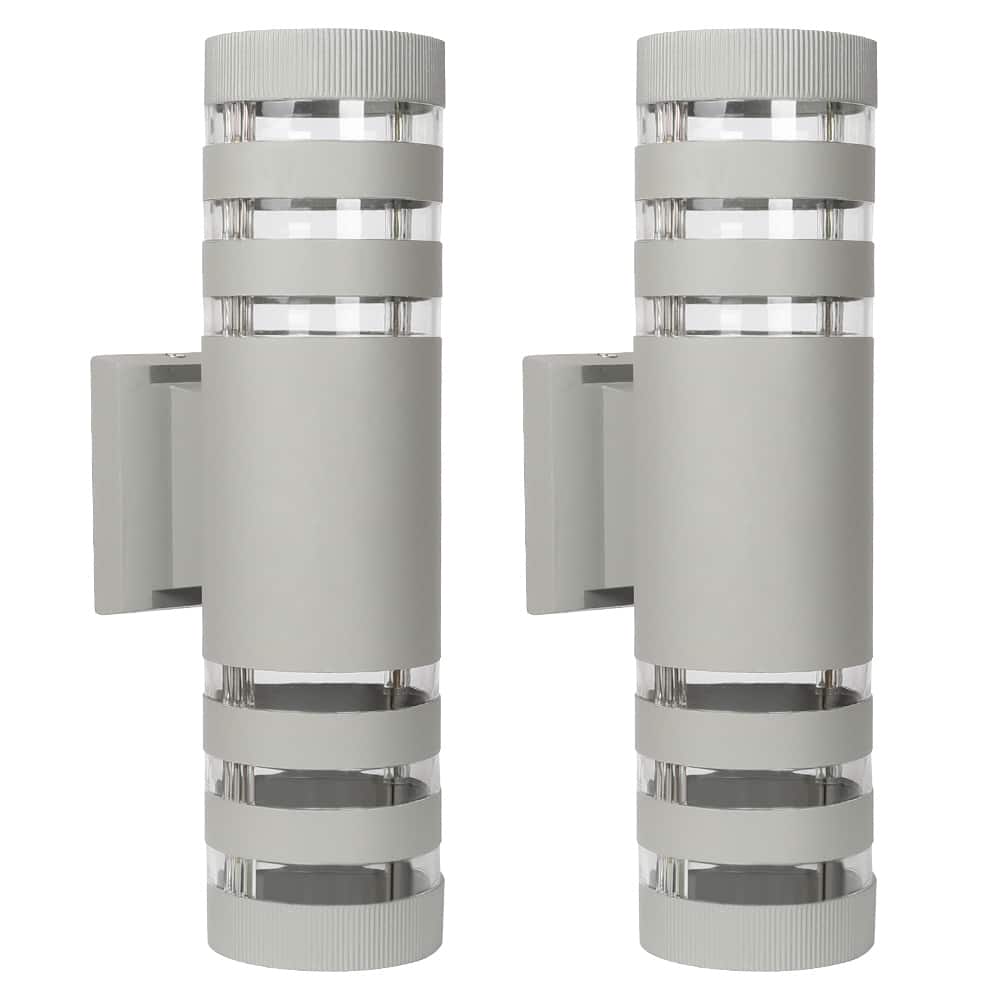 Modern Outdoor Wall Lighting Cylinder/Square Armed Sconces(2 Pack) - 2 Pack