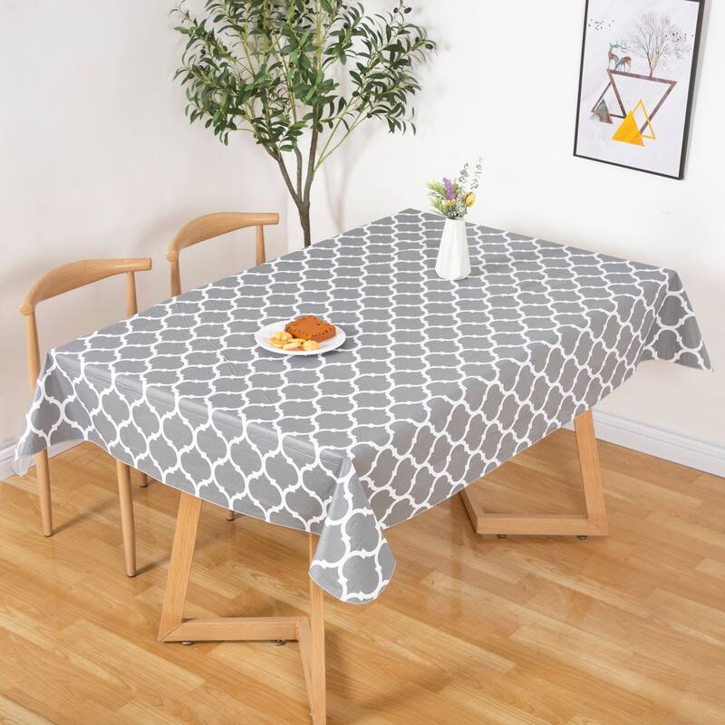 Ray Star Retro Gray tablecloth Great Flannel Super Excellent Style - 60"x84"