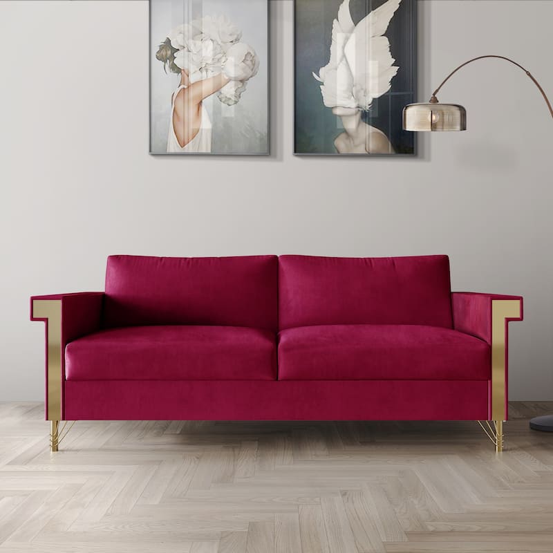CraftPorch Luxurious Velvet Upholstered Sofa