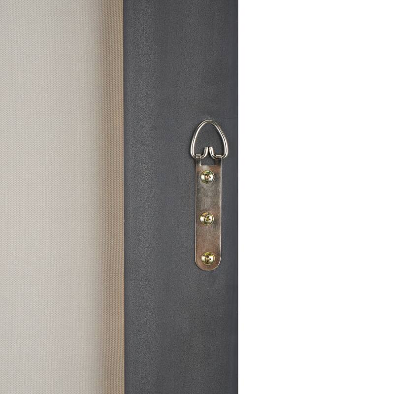 Black Canvas Horse Framed Wall Art with Textured Distressing