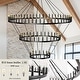 preview thumbnail 23 of 22, Extra Large Wagon Wheel Chandelier High Ceiling Farmhouse Chandeliers