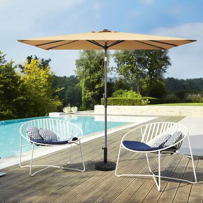Pellebant 9 x 5 FT Patio Market Umbrella, Base Not Included