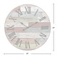 preview thumbnail 12 of 39, FirsTime & Co. Emmett Farmhouse Shiplap 27-in. Round Wall Clock