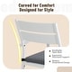 preview thumbnail 45 of 45, Outdoor Stackable Aluminum Dining Chair with Cushion (Set of 4)