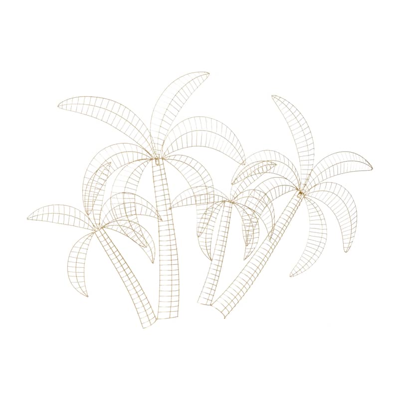 Gold Metal Glam Wall Decor