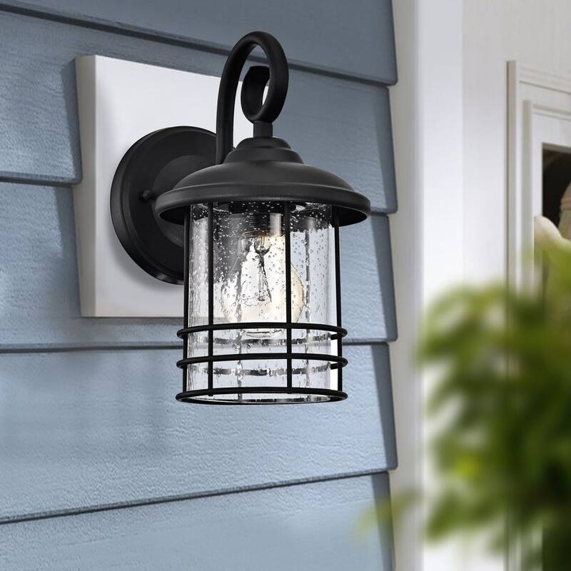 Flora 1 Light Transitional Outdoor Wall Lantern Set of 2