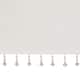 Madison Park Natalie Lightweight Faux Silk Valance with Beads - 50x26"