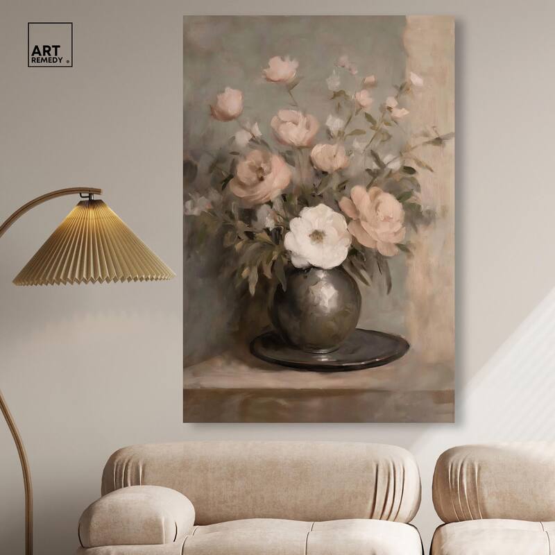 Porcelain Pink Canvas by Art Remedy, Gallery Wrapped