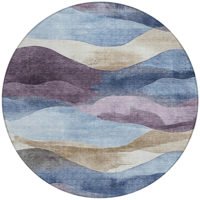 HomeRoots Abstract Transitional Rectangle Outdoor Rug