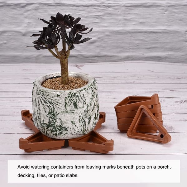 Plant Pot Feet Plastic Triangle Flower Planter Bottom Stand Rack Riser -  Bed Bath & Beyond - 35770730