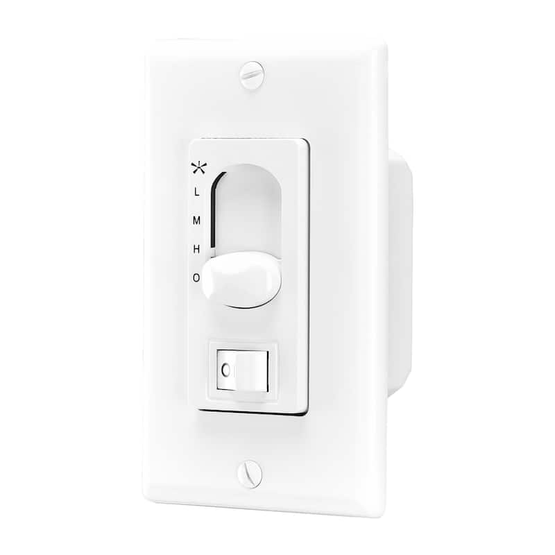 CARRO HOME Pyatt Switch, 2 in 1 Fan Speed Control and Light On/Off Switch(Capable of controlling AC ceiling fans) - N/A