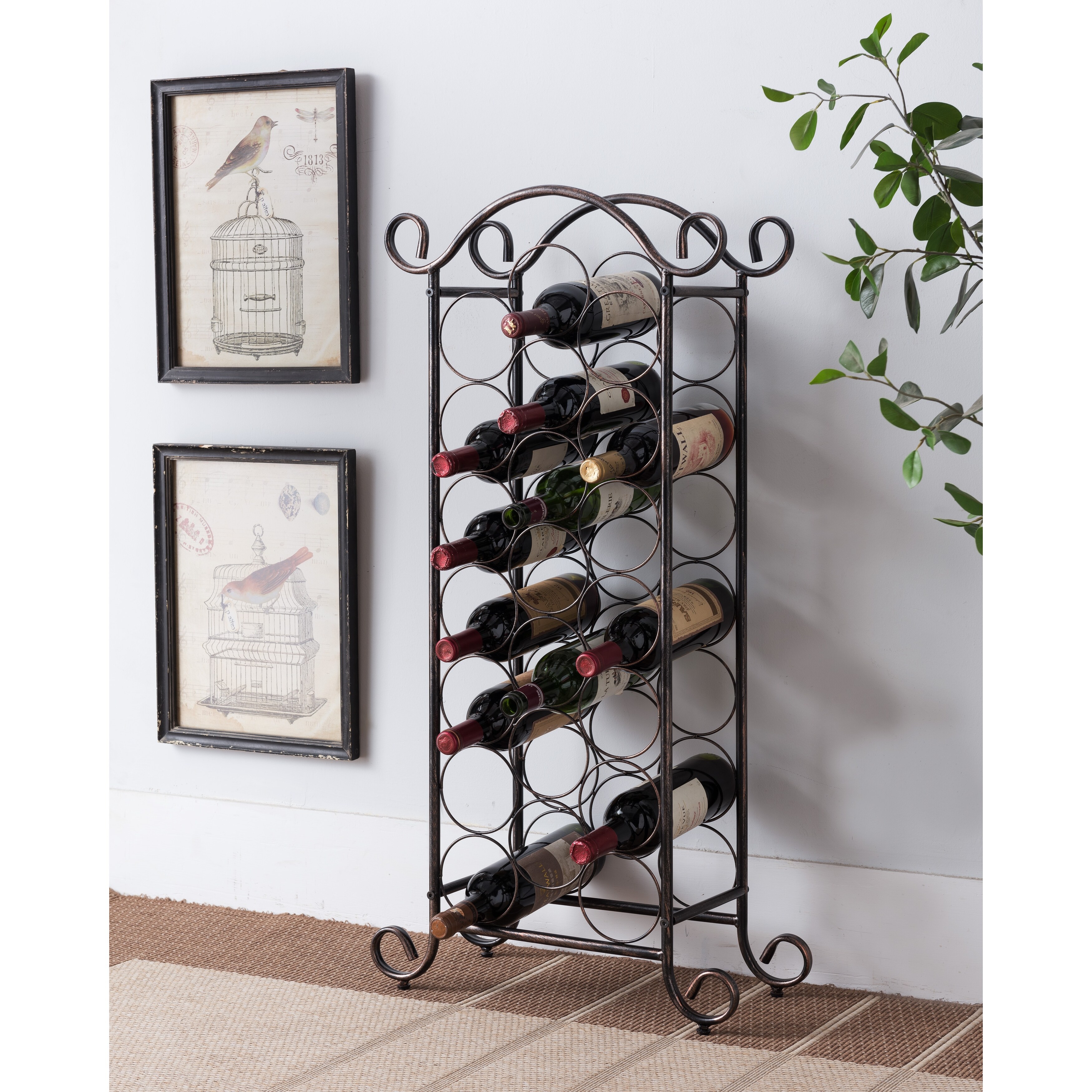 Copper wine holder best sale
