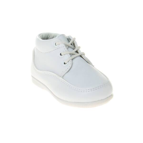 slide 2 of 4, Josmo Shoes Boys Lace up Walking Dress Shoes Infant / Toddler 4 - White