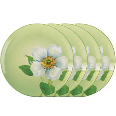 Noritake Colorwave Set Of 4 Floral Accent Plates, 8-1/4"