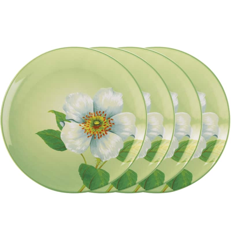 Noritake Colorwave Set Of 4 Floral Accent Plates, 8-1/4" - Apple
