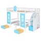preview thumbnail 11 of 50, Full-Over-Full Bunk Bed with Changeable Table